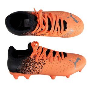 Puma Soccer Cleats Neon Orange 3.5C Youth Future Creator Zones 106777-01 NWOT